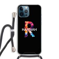 Abstract Spectrum: iPhone 12 Pro Max Transparant Hoesje met koord
