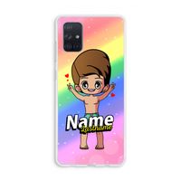 Chibi Maker man: Galaxy A71 Transparant Hoesje