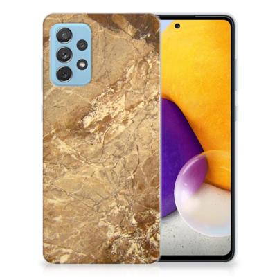 Samsung Galaxy A72 | TPU | Siliconen hoesje | Marmer Creme
