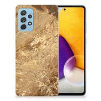 Samsung Galaxy A72 | TPU | Siliconen hoesje | Marmer Creme