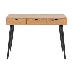 Bureau Montijo - eiken/zwart - 77,1x110x50 cm - Leen Bakker