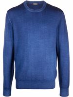 DONDUP pull en laine mérinos - Bleu