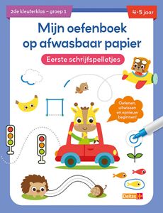 Deltas Mijn oefenboek op afwasbaar papier Eerste schrijfspelletjes 4-5 j.