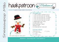 Patroonboekje Sneeuwpop Milo - thumbnail