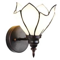 Clayre & Eef Cremekleurige Wandlamp Tiffany 23*17*19 cm E27/max 1*40W 5LL-6187 - thumbnail