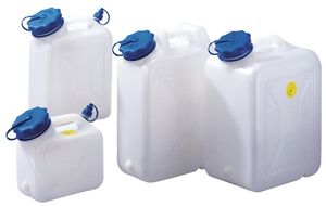 Hunersdorff Jerrycans met wijde hals | 6 l HD-PE met extra tuit | H287xB264xD132 mm | 1 stuk - 817110 817110