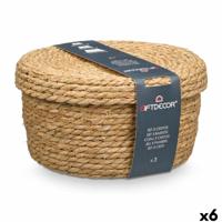 Mandenset GiftDecor SY101703 Natuurlijk Natuurlijke Vezel (6 Stuks)