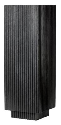Light & Living Zuil 'Gatura' Mangohout, 100cm, kleur Mat Zwart