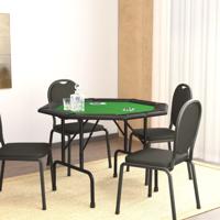 Pokertafel voor 8 spelers inklapbaar 108x108x75 cm groen Pokertafel voor 8 spelers inklapbaar 108x108x75 cm groen
