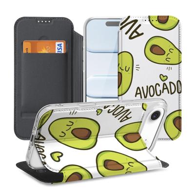 Apple iPhone Air Book | Wallet Case | Avocado Singing