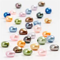 Creativ Company Zoetwaterparels, afm 5-6 mm, gatgrootte 0,5 mm, ca. 70 stuk, 40 cm/ 1 doos