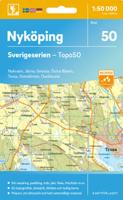 Topografische kaart - Wandelkaart 50 Sverigeserien Nyköping | Norstedts