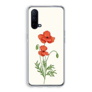 Red poppy: OnePlus Nord CE 5G Transparant Hoesje