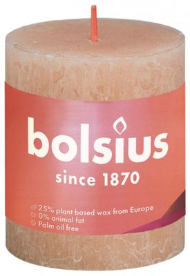 Bolsius Kaars 80X68mm Misty Roze