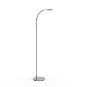 Steinhauer Led vloer leeslamp Turound 10w - 2200-4000K - 125cm RVS helder glas 2990ST