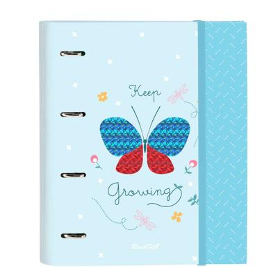 Ringmap BlackFit8 Mariposa A4 Licht Blauw (27 x 32 x 3.5 cm)