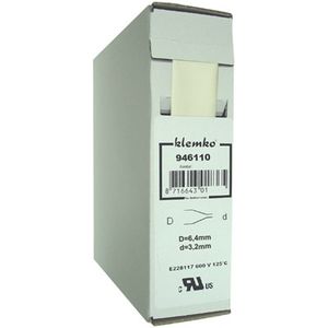 Krimpkous Polyolefin 2:1 In Trekbox Wit 6,4 > 3,2mm
