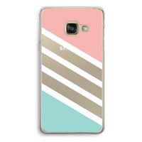 Strepen pastel: Samsung A3 (2017) Transparant Hoesje