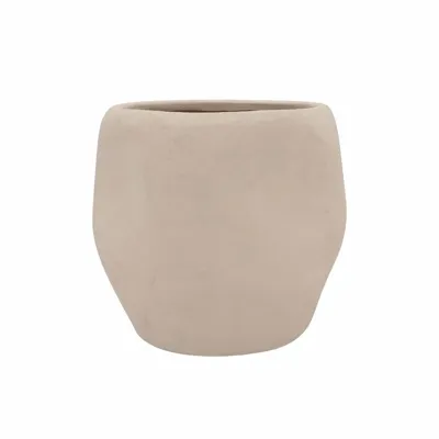 Lisboa organische bloempot voor binnen 14X14X13CM zand