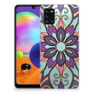 Samsung Galaxy A31 TPU Case Purple Flower