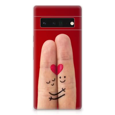 Google Pixel 6 Pro | Sillicone Back Cover | Liefde - Origineel Romantisch Cadeau