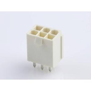 Molex 874270642 Female header, inbouw (standaard) Totaal aantal polen: 6 Rastermaat: 4.20 mm Inhoud: 1 stuk(s) Bulk