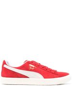 PUMA baskets Clyde en cuir - Rouge