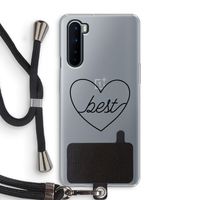Best heart black: OnePlus Nord Transparant Hoesje met koord