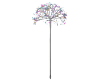 Micro LED starbrst d35h75c wit/s.mlt - Lumineo
