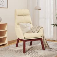 Relaxstoel stof crmekleurig