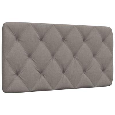 Hoofdbordkussen 100 cm stof taupe