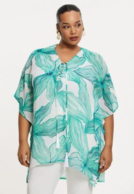 Yoek Kaftan SEASTAR | Turquoise | Maat 54/56