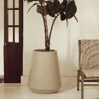 Kave Home Plantenpot 'Calun' Ø50cm, kleur Beige