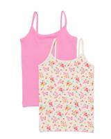 HEMA Kinder singlet rib - 2 stuks multicolor (multicolor)