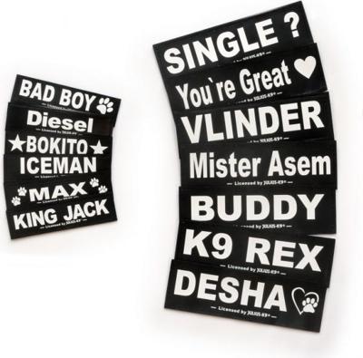 Eigen naam label - klein 110 x 30mm - Per stuk