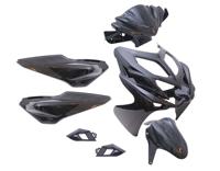 Plaatset 9-delig Yamaha Aerox-R vanaf bouwjaar 2014 - metallic zwart