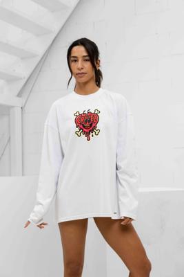 Croyez Sweet Like Candy Longsleeve T-Shirt Dames Wit - Maat XS - Kleur: Wit | Soccerfanshop