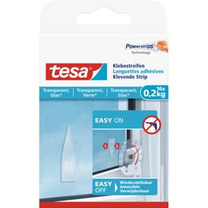 Tesa Powerstrips - klein - 16x st - voor spiegels/ruiten - plakstrips - bevestiging