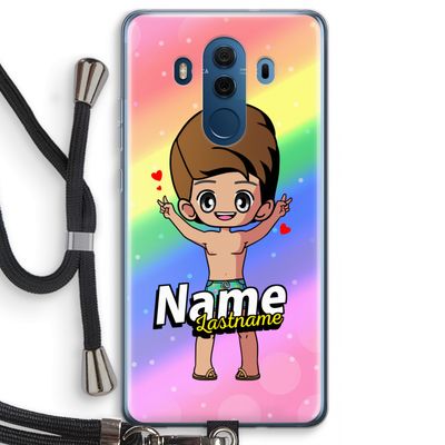 Chibi Maker man: Huawei Mate 10 Pro Transparant Hoesje met koord