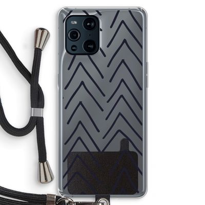 Marrakech Arrows: Oppo Find X3 Pro Transparant Hoesje met koord