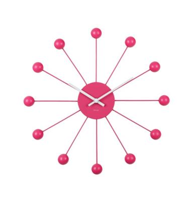 Karlsson Wandklok Funky Spider - Roze