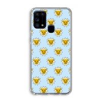 Leeuwenkoppen: Samsung Galaxy M31 Transparant Hoesje