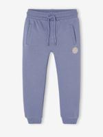 Joggingbroek van molton jongens middenblauw