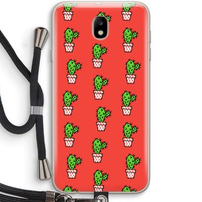 Mini cactus: Samsung Galaxy J7 (2017) Transparant Hoesje met koord