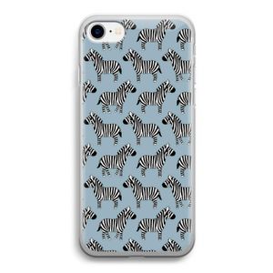 Zebra: iPhone SE 2020 Transparant Hoesje