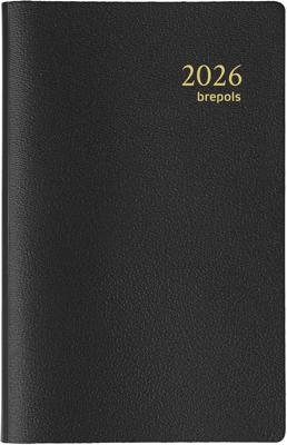 Brepols agenda Delta Genova 6-talig, zwart, 2026