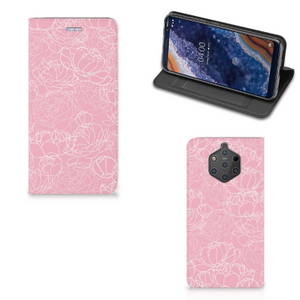 Nokia 9 PureView Smart Cover White Flowers