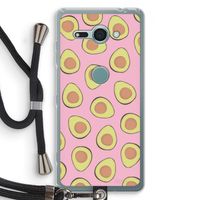 Dancing avocados: Sony Xperia XZ2 Compact Transparant Hoesje met koord