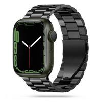 Apple Watch Ultra 2/Ultra/9/8/SE (2022)/7/SE/6/5/4/3/2/1 Tech-Protect Roestvrijstalen Band - 49mm/45mm/44mm/42mm - zwart - thumbnail