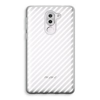 Strepen zwart-wit: Honor 6X Transparant Hoesje